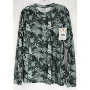 Kari Traa Shirt Top Womens Size Large‎ Base Layer Green Long Sleeve Stretch